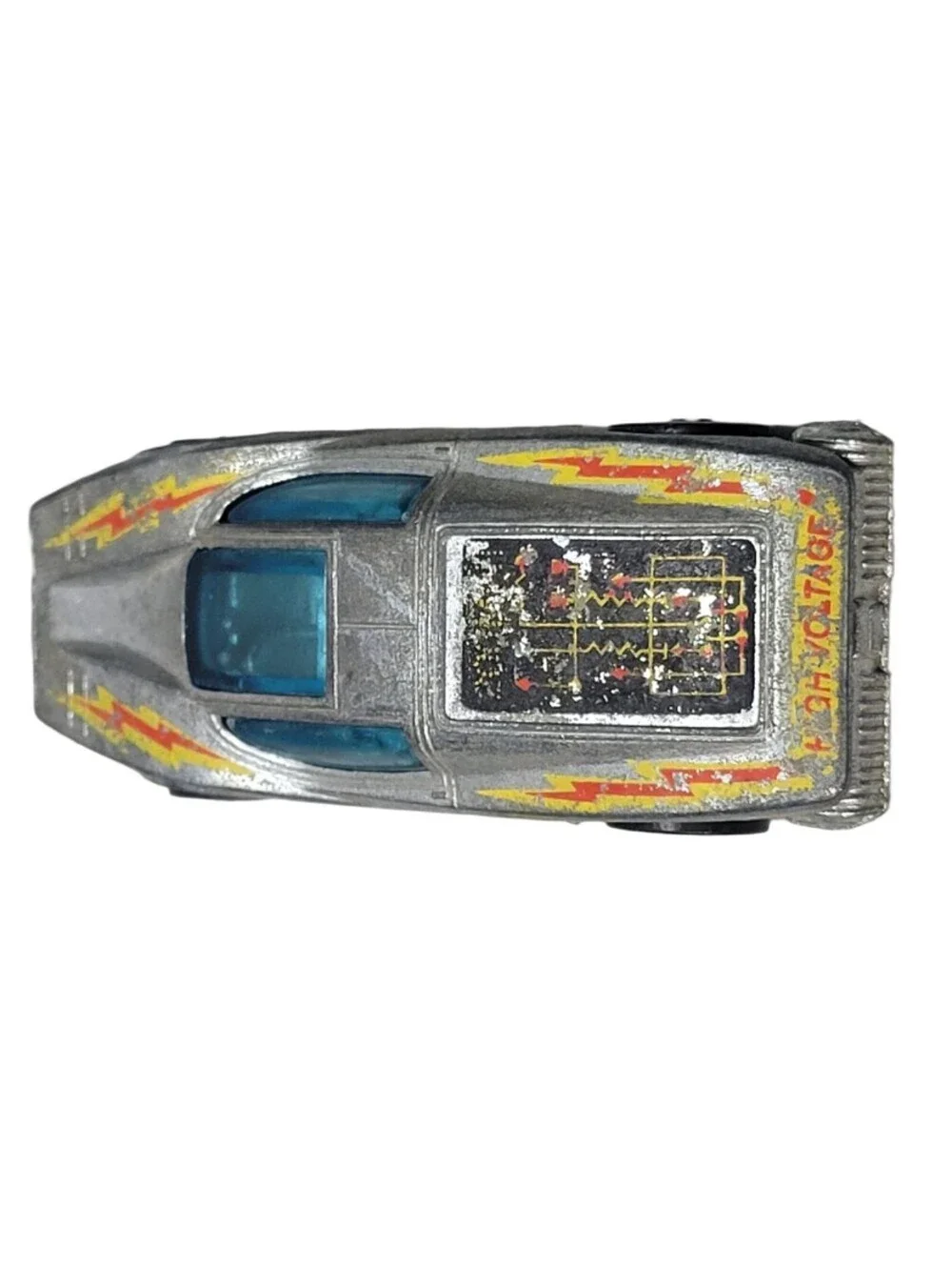 HOT WHEELS REDLINES SUPER CHROMES LARGE CHARGE FUTURISTIC ELECTRIC CAR HONG KONG